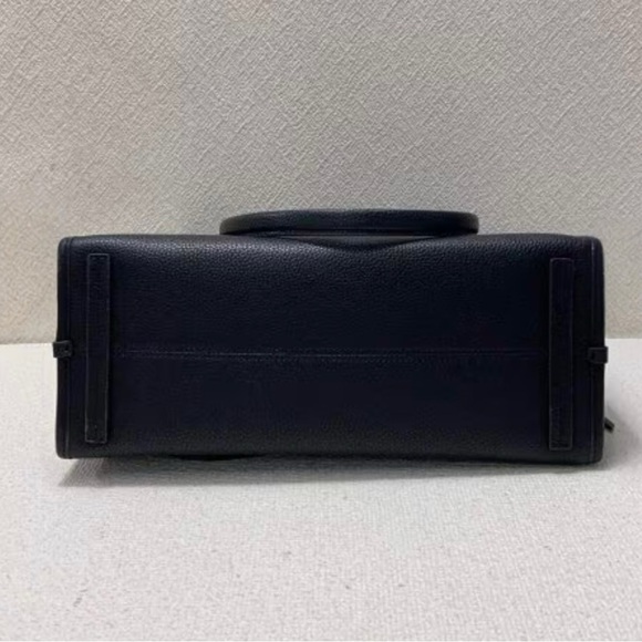 Marc Jacobs Drifter Black Leather Tote Bag – Classic Structured Work Satchel NWT - Picture 5 of 9